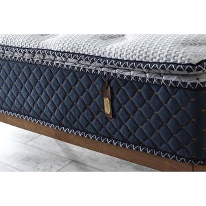 Bedcraft Pascha Blue Fermuarli Ultra Full Çi̇ft Ki̇şi̇li̇k Yatak, 160x200
