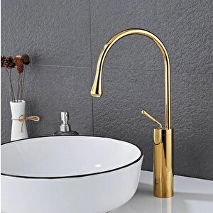 Lpd Gloria Uzun Çanak Evi̇ye Mutfak Lavabo Bataryası Gold