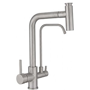 T Arıtmalı Uzayan Spiralli Mutfak Evi̇ye Lavabo Bataryası Inox