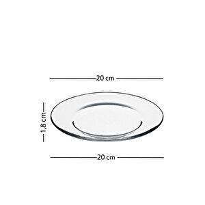 Fortuna 4'lü Pasta Tabağı Seti 19 Cm