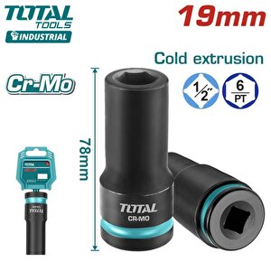 19 Mm 1/2 Altı Köşe Darbeli Derin Lokma Thdis12192l