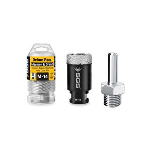 Sgs2734 Mermer Ve Granit Delik Açma Pançı 14 Mm - Sgs2734 + Adaptör (sgs260)