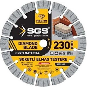 Sgs238 Soketli Elmas Testere Multı-materıal 230mm