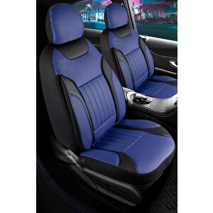 Suzuki Swift 2010-2014 Full Deri Oto Koltuk Kılıfı Ön Arka Set Mavi Edition Şhn