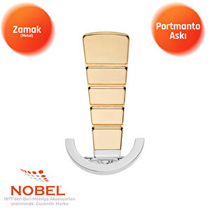 Tivist Lüks Portmanto Askı, Metal, Vestiyer Askı, 200 Gr, Dolap Askılık, Duvar Askılığı, Krom Altın (vidalı)