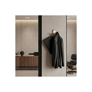 Seçi̇l Askı, Metal Vestiyer Askısı, Altin , Duvar Ve Dolap Askılığı (5'li Set) Vidalı