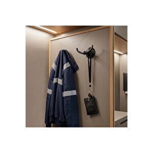 Fonksi̇yonel Askı, Metal Vestiyer Askısı, Krom, Duvar Ve Dolap Askılığı (5'li Set) Vidalı