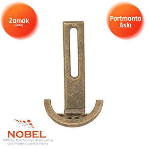 Palmiye Lüks Portmanto Askı, Metal, Vestiyer Askı, 158 Gr, Dolap Askılık, Duvar Askılığı, Antik Sarı (vidalı)