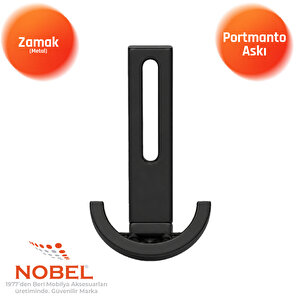 Palmiye Lüks Portmanto Askı, Metal, Vestiyer Askı, 158 Gr, Dolap Askılık, Duvar Askılığı, Mat Siyah (vidalı)