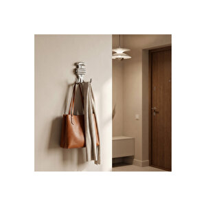 Kemerli̇ Askı, Metal Vestiyer Askısı, Altin, Duvar Ve Dolap Askılığı (5'li Set) Vidalı