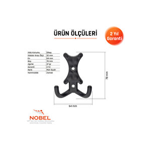 Enez Askı, Metal Vestiyer Askısı, Matsiyah, Duvar Ve Dolap Askılığı (5'li Set) Vidalı