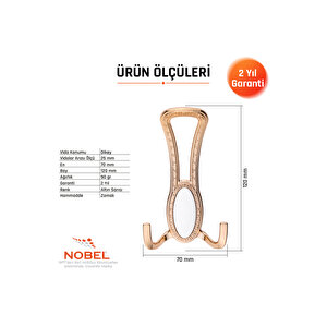 Seçi̇l Portmanto Askısı, Metal Vestiyer Askısı, Altin , Duvar Ve Dolap Askılığı (5'li Set) Vidalı