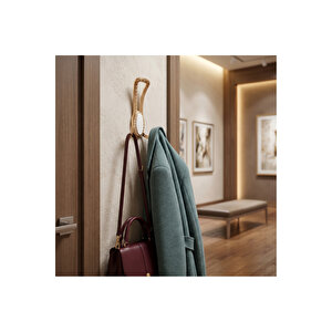 Seçi̇l Portmanto Askısı, Metal Vestiyer Askısı, Matsiyah , Duvar Ve Dolap Askılığı (5'li Set) Vidalı