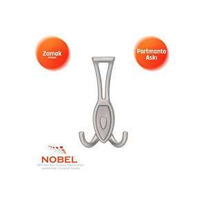 Zepli̇n Portmanto Askısı, Metal Vestiyer Askısı, 84 Gr, Dolap Ve Duvar Askılığı, Matkrom (vidalı)