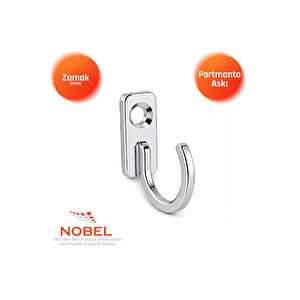 Anahtar Askısı, Metal Vestiyer Askısı, 2 Gr, Dolap Ve Duvar Askılığı, Çi̇nko (vidalı)