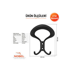 Üçgen Portmanto Askısı, Metal Vestiyer Askısı, Matsiyah, Duvar Ve Dolap Askılığı (5'li Set) Vidalı