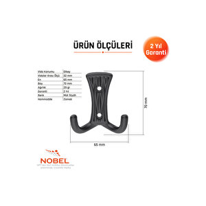 Emet Askı, Metal Vestiyer Askısı, 29 Gr, Dolap Ve Duvar Askılığı, Matsi̇yah (vidalı)
