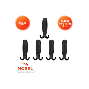 Eli̇za Portmanto Askısı, Metal Vestiyer Askısı, Matsiyah , Duvar Ve Dolap Askılığı (5'li Set) Vidalı