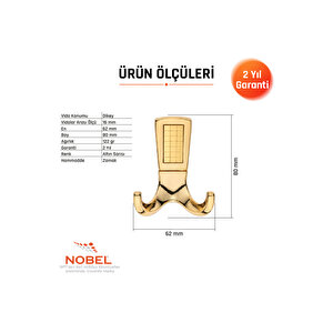Eli̇za Askı, Metal Vestiyer Askısı, 122 Gr, Dolap Ve Duvar Askılığı, Altin Gold (vidalı)