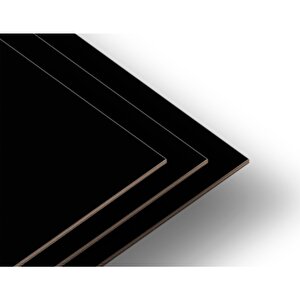 Ahşap Mdf Siyah Laminat Kaplı Panel Plaka Tabaka