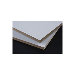 Beyaz Laminat Kaplı Mdf Tabaka Ahşap Plaka Ahşap Panel | Kalınlık-8 Mm | Ebat-20x50 Cm (4 Adet)