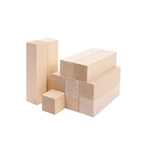 Ihlamur Çıta Tahta Taslak Ahşap Blok Silimiş Planyalı Kereste | Ebat-3x9x175 Cm (1 Adet)