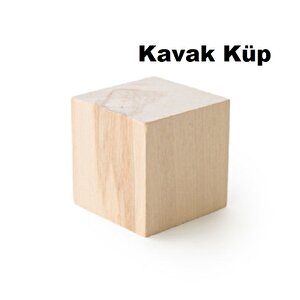 Çam Küp Hobi Ahşap Küp Dekoratif Küp Doğal Ahşap Küp Blokları | Ebat-2x2x2 Cm (100 Adet)