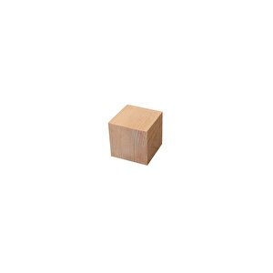 Çam Küp Hobi Ahşap Küp Dekoratif Küp Doğal Ahşap Küp Blokları | Ebat-9x9x9 Cm (6 Adet)