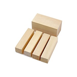 Ihlamur Çıta Tahta Taslak Ahşap Blok Silimiş Planyalı Kereste | Ebat-3x9x75 Cm (2 Adet)