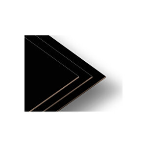 100x100 Cm-(kalınlık 18 Mm )siyah Laminat Kaplı Mdf Ahşap Plaka Ahşap Panel