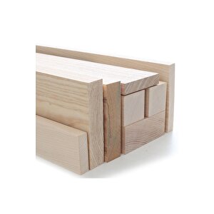 Silinmiş Diş Budak Kereste Ebat: (2x4 Cm)-( Uzunluk: (100 Cm)-(3 Adet)