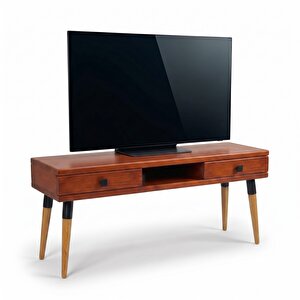 Modest Tv: İskandinav Masif Tv Ünitesi 2 Çekmeceli 1 Raflı - 150 Bk