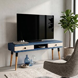 Modest Tv: İskandinav Masif Tv Ünitesi 2 Çekmeceli 1 Raflı - 150 Ig-bz