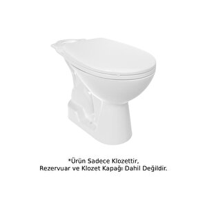 Pa300 Pitta Alttan Çıkışlı Klozet Beyaz