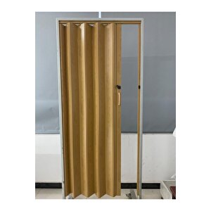 Akordeon Kapı Kibar Modeli, Meşe Ahşap Desenli, 84x216cm
