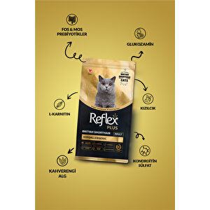 Plus British Shorthair Tavuk Aromalı Yetişkin Kedi Maması  8 Kg