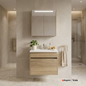 Idea 2.0 65 Cm Tek Çekmeceli Set Pasifik A (lavabo Dolabı + Aynalı Dolap)