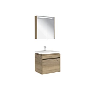 Idea 2.0 65 Cm Tek Çekmeceli Set Pasifik A (lavabo Dolabı + Aynalı Dolap)