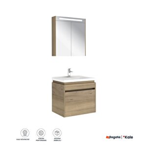 Idea 2.0 65 Cm Tek Çekmeceli Set Pasifik A (lavabo Dolabı + Aynalı Dolap)