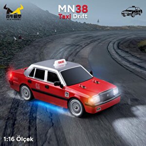 Mn Model Mn38 1/16 4wd Taxi Uzaktan Kumandalı Rc Drift Arabası Led Işıklı Onroad Racing Car W/gyro 2.4ghz Rtr