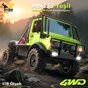 Mn Model Mn333 1/18 Mercedes Unimog U4000 4wd Rc Crawler Offroad Uzaktan Kumandalı Araba Arazi Aracı