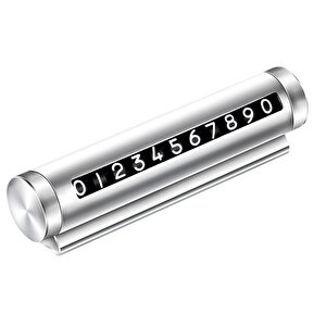 Ford Focus Collection Alüminyum Çevirmeli Araç İçi Park Telefon Numaratörü Parkmatik Gümüş Şhn