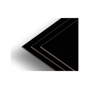 21x29.7 Cm-(kalınlık 18 Mm )siyah Laminat Kaplı Mdf Ahşap Plaka Ahşap Panel