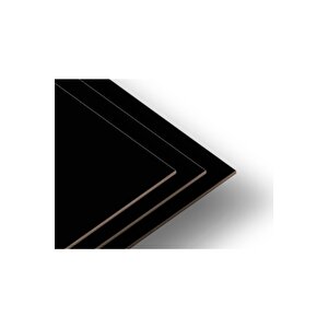 (ebat 5,2x7,4 Cm-kalınlık 8 Mm-20 Adet) Siyah Laminat Kaplı Mdf Plaka Tabaka
