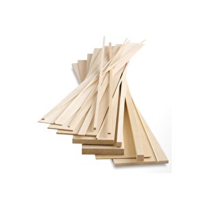 Silinmiş Kavak Kereste Ebat: (5x5 Cm)-( Uzunluk: (150 Cm)-(3 Adet)