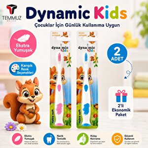 Kids Ekstra Soft Çocuk Diş Fırçası 2 Adet Tekli Ambalajlı Karışık Renk