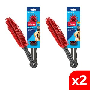 2 Paket Pet Pro Elektrostatik Tüy Toplayıcı Fırça, Dar Alanlar Için Ideal, Yıkanabilir, Uzun Ömürlü