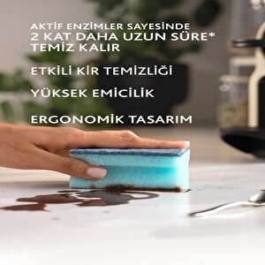 3'lü Pro Clean Oluklu Bulaşık Süngeri