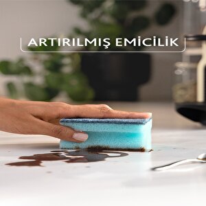 Vileda 3'lü Pro Clean Oluklu Bulaşık Süngeri
