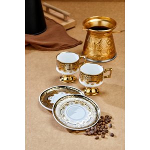 Cooker Zerina 2 Kişilik 90 Ml Porselen Kahve Fincan Takımı Ckr4529